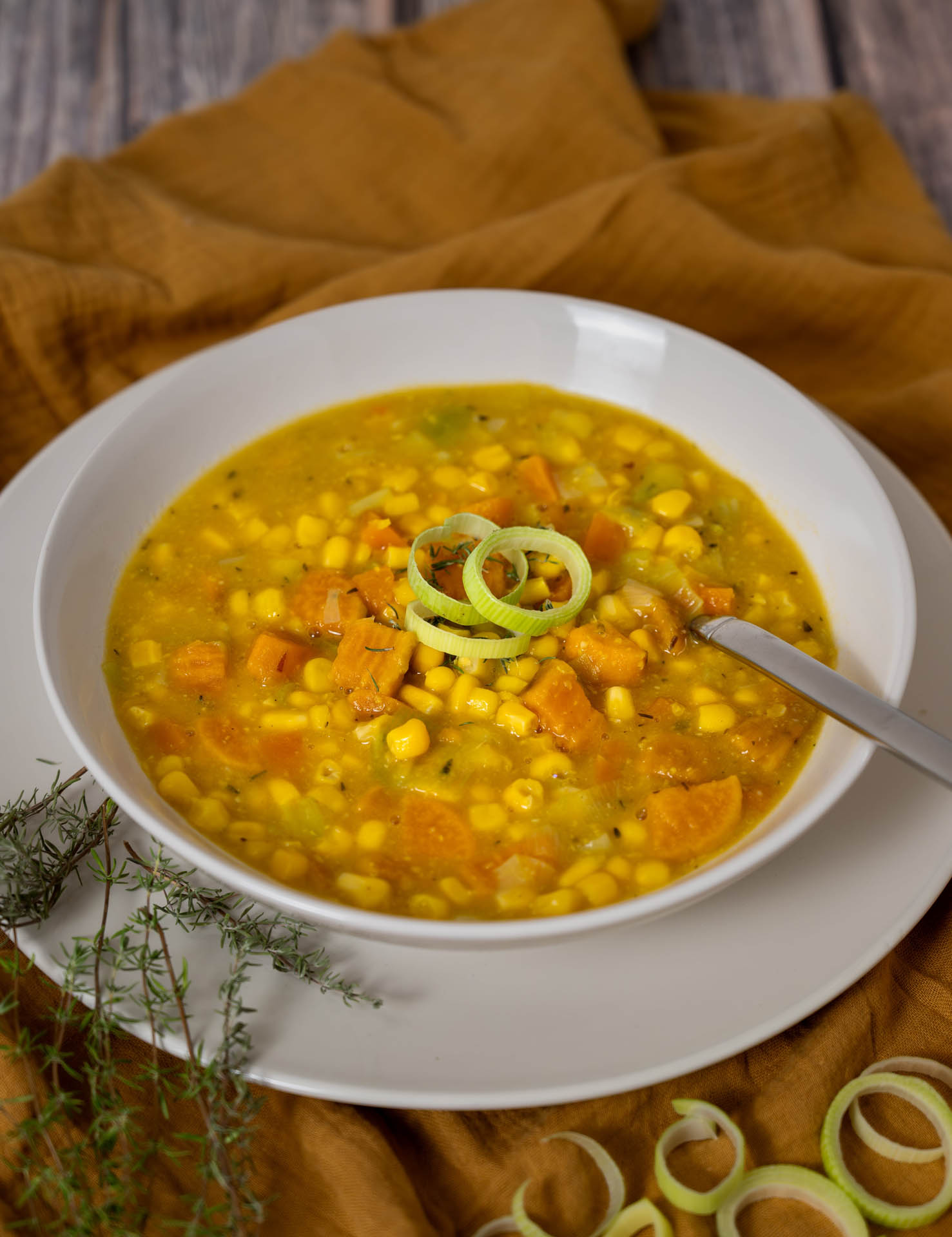 Mais-Süßkartoffel-Eintopf